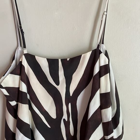 Mara Hoffman Zebra Tank Top Cream Brown Multi - Picture 13 of 16
